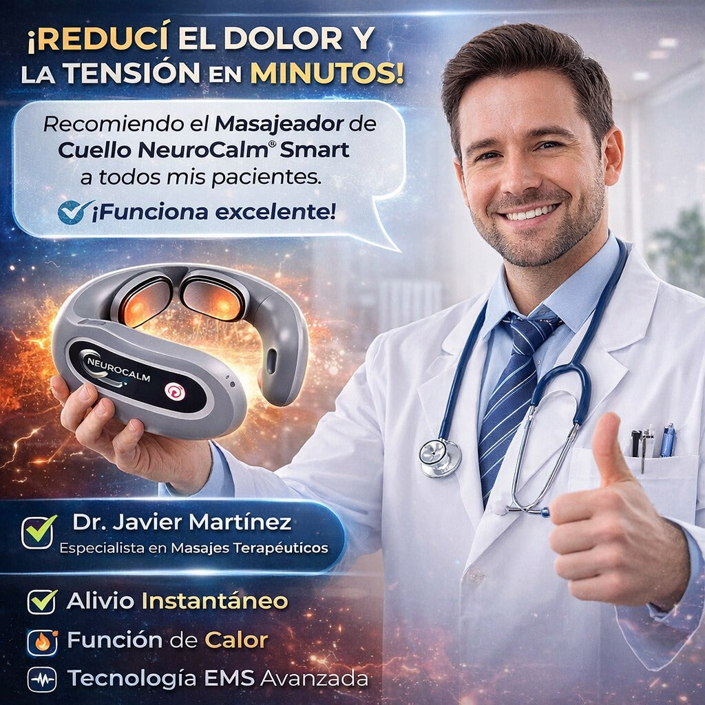 (1) Masajeador de Cuello NeuroCalm + Crema muscular Obsequio